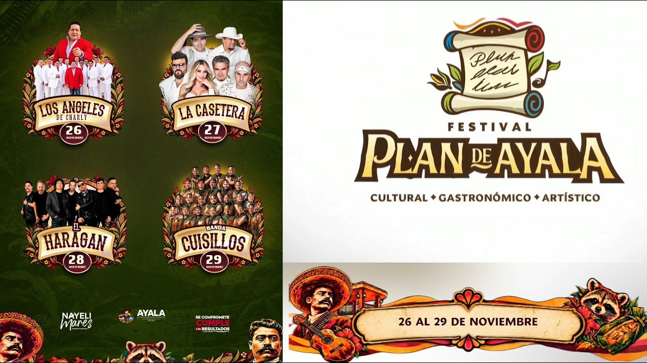 Cartelera 2Da Edición del Festival Plan de Ayala 2026